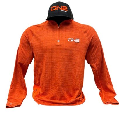 Orange Umpire Long Sleeve Quarter-Zip (One Nation)